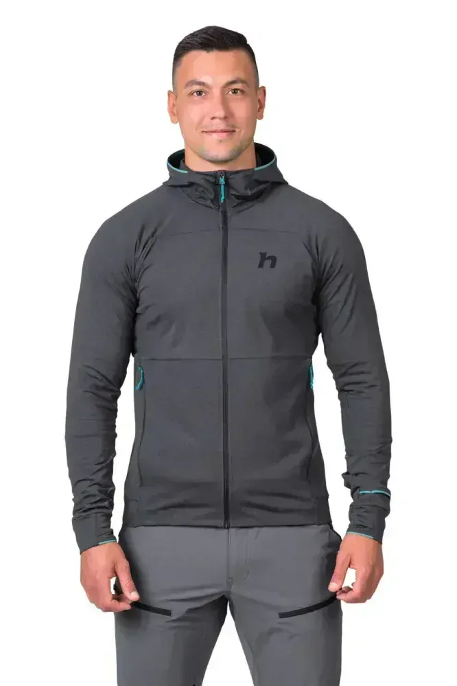 Pánská funkční mikina Hannah ETHAN HOODY, antracitová