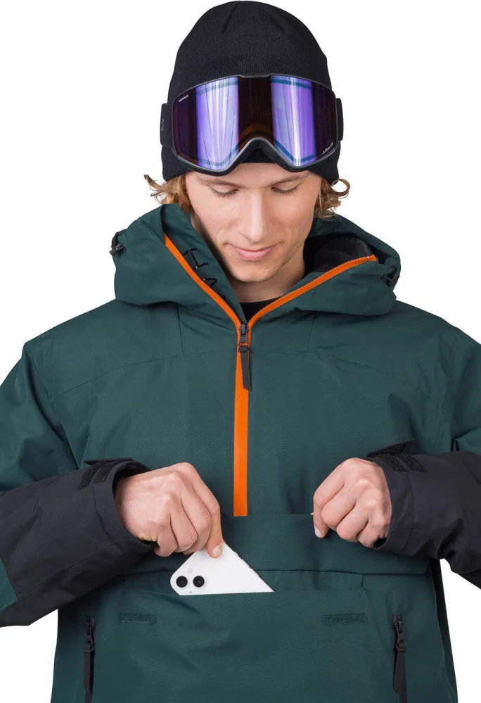 Pánská zimní bunda Patty FD, modrozelená